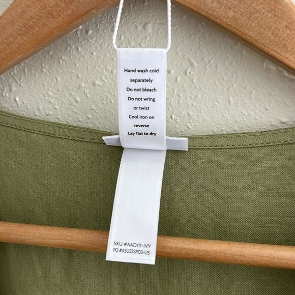 New Andie Swim The Armona Wrap Dress in Ivy Size M - Picture 8 of 9